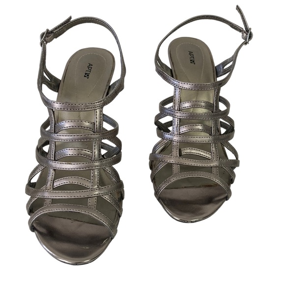 Apt 9 Pewter colored heels - Picture 5 of 6